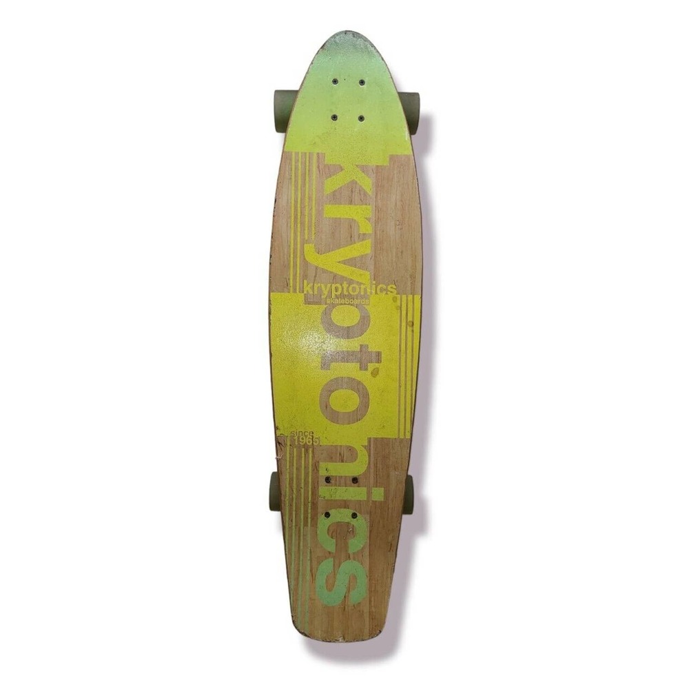 KRYPTONICS Sun & Palm Trees 36" Complete Longboard SKATEBOARD Good Condition!